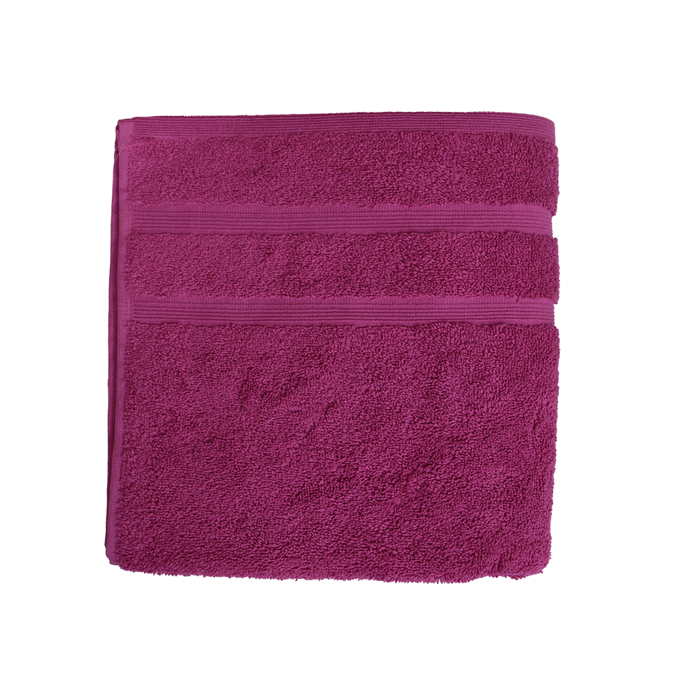 Bio Baumwoll Handtuch, Größe 50 mal 100 cm in der Farbe Vivid Pink