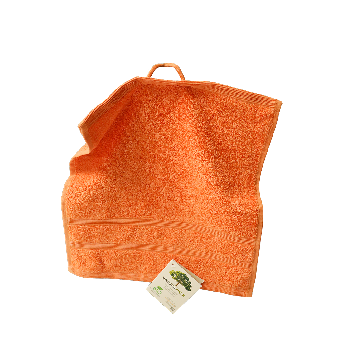 Bio Baumwoll Seiftuch, Größe 30 mal 30 cm in der Farbe Orange