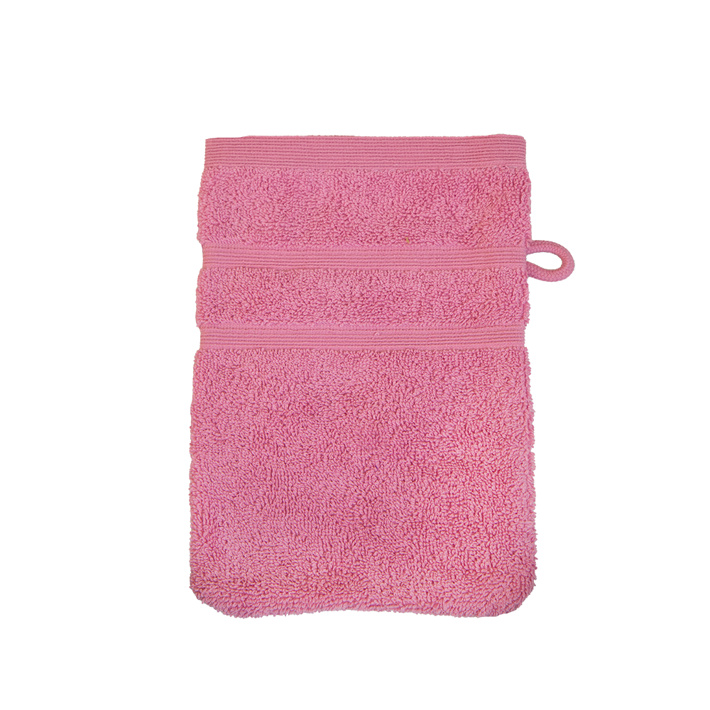 Bio Baumwoll Waschhandschuh, Größe 16 mal 21 cm in der Farbe Rosa-Pink