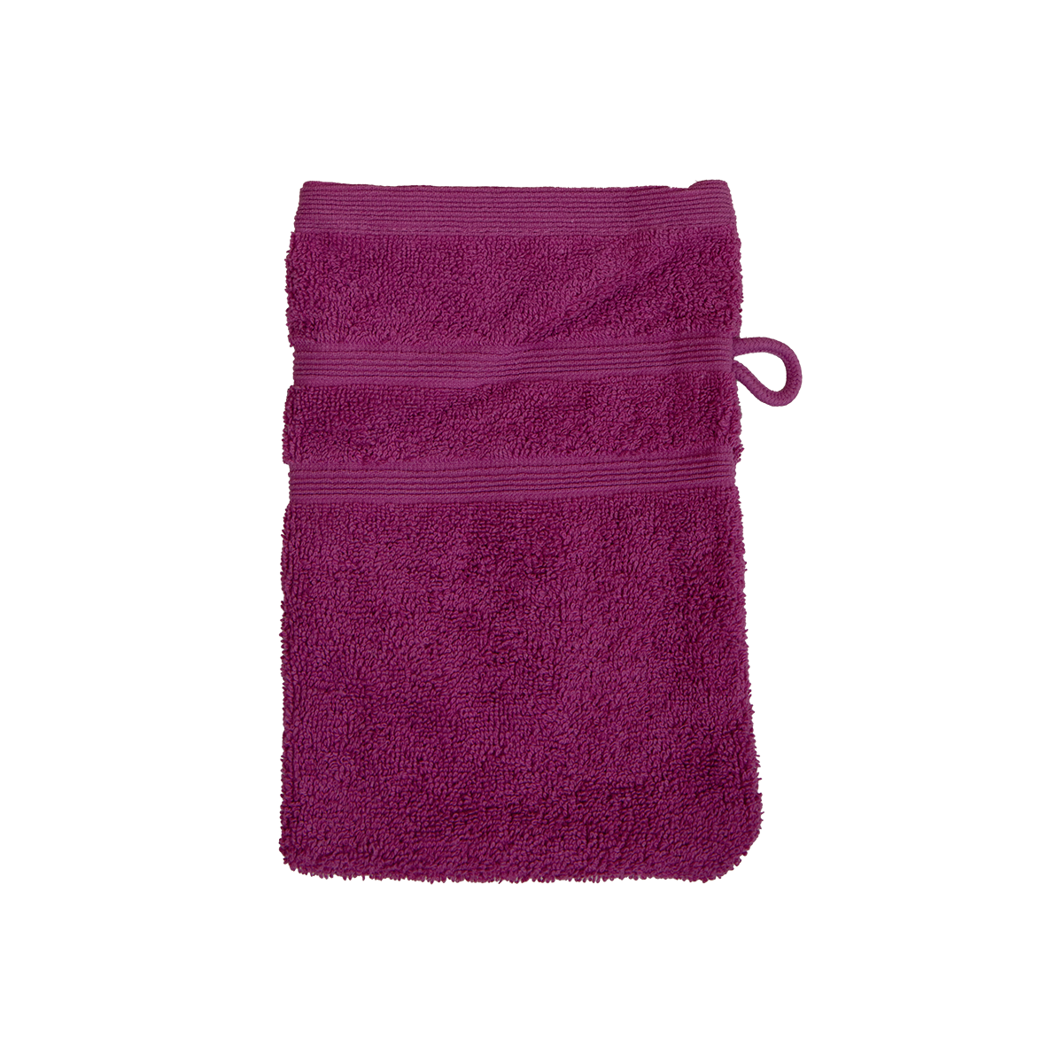 Bio Baumwoll Waschhandschuh, Größe 16 mal 21 cm in der Farbe Vivid Pink