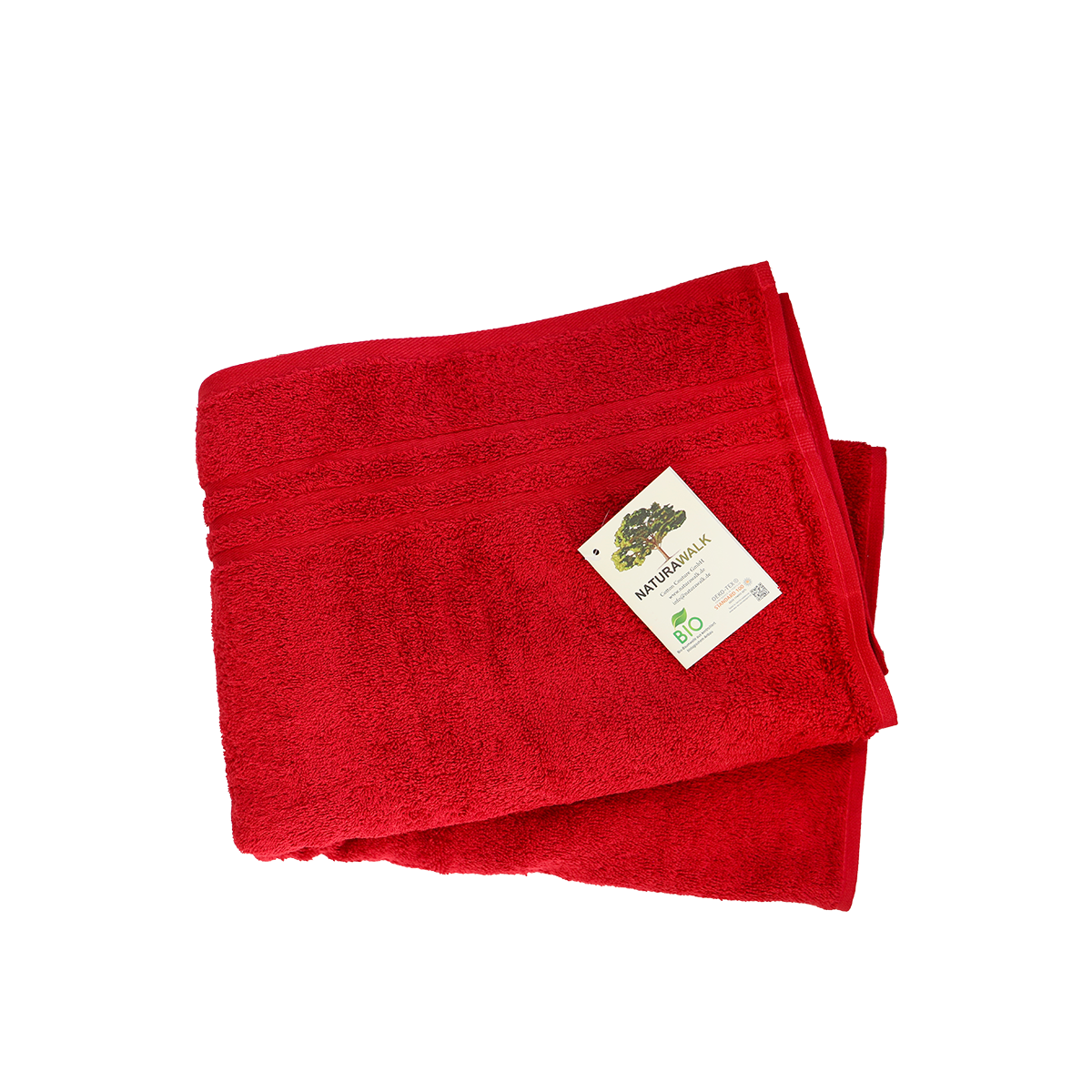 Handtuch | NATURAWALK | Milano Exclusiv Rot | Bio-Baumwolle