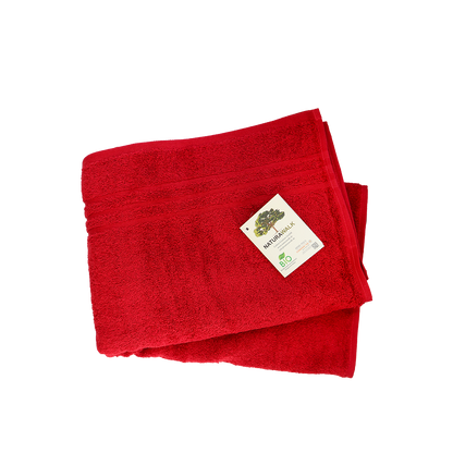 Handtuch | NATURAWALK | Milano Exclusiv Rot | Bio-Baumwolle