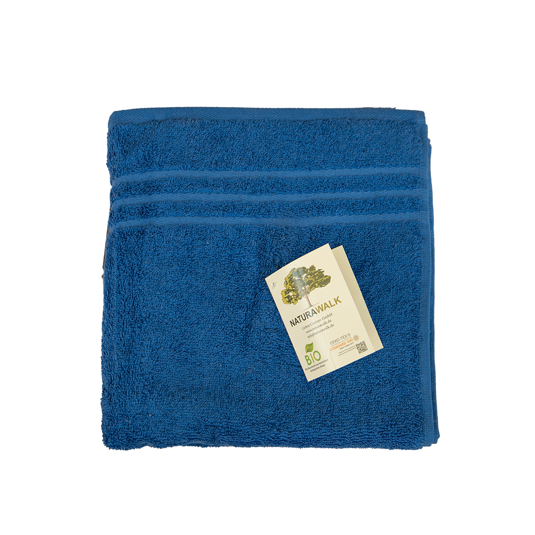 NATURAWALK Handtuch Bio-Baumwolle Milano Exclusiv Royal Blau