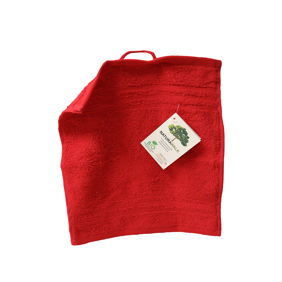 Handtuch | NATURAWALK | Milano Exclusiv Rot | Bio-Baumwolle