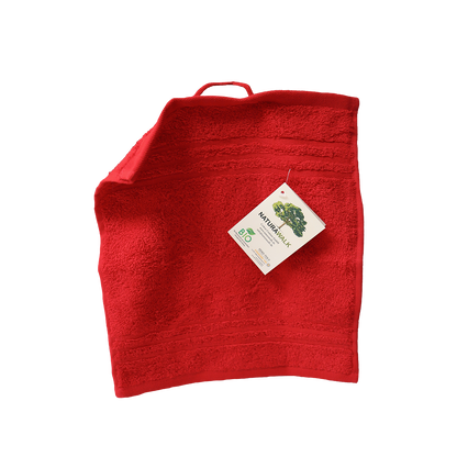 Handtuch | NATURAWALK | Milano Exclusiv Rot | Bio-Baumwolle