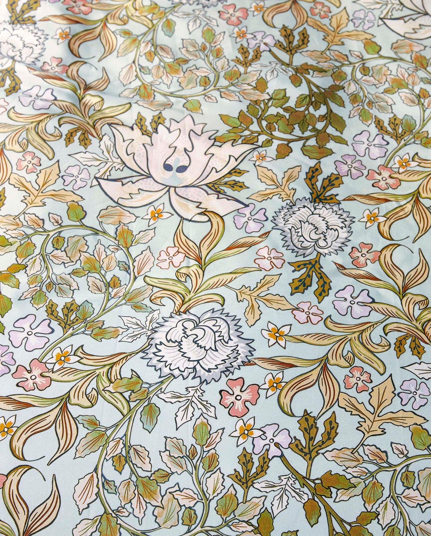 Satin Bettwäsche | ESSENZA | Ophelia Hazy Blue