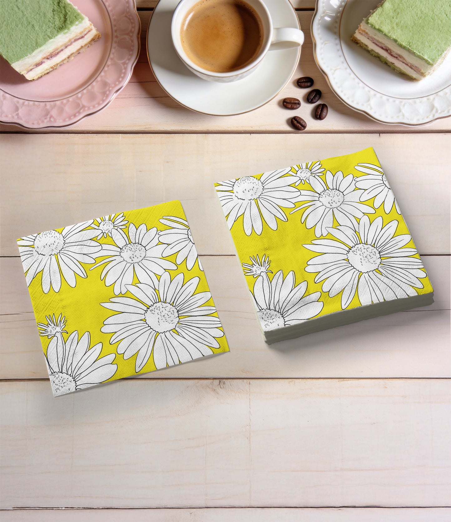 Papierservietten | ppd | Peggy yellow 8 | 33x33cm | 20 Stk.
