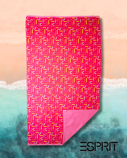 Beach towel ESPRIT Pink, 100x180, 100% cotton