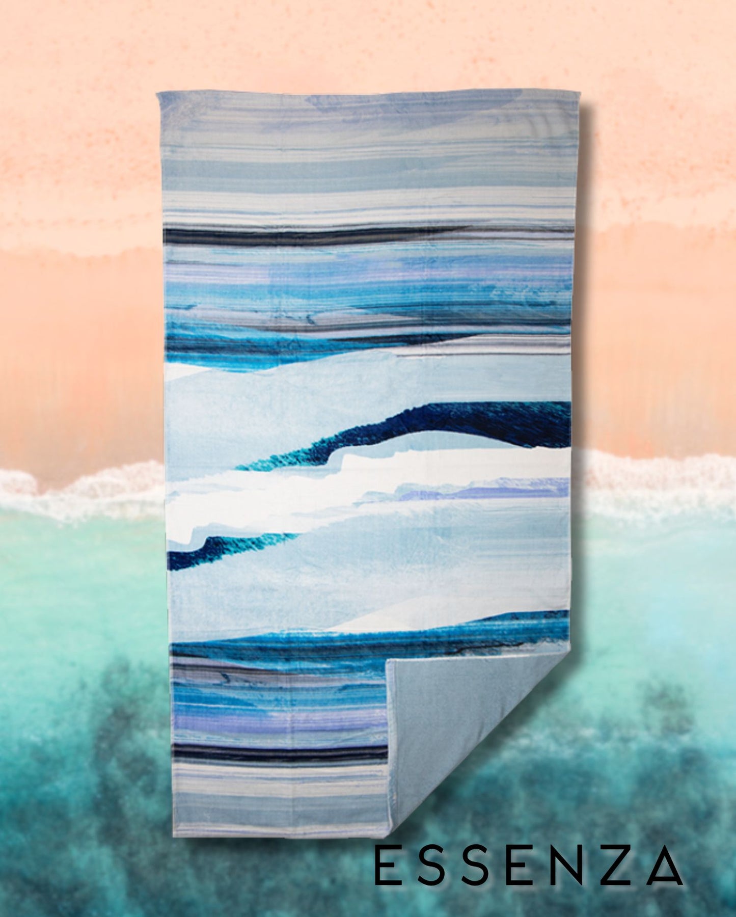 Strandtuch | ESSENZA | Mooa Blue | 100x180cm