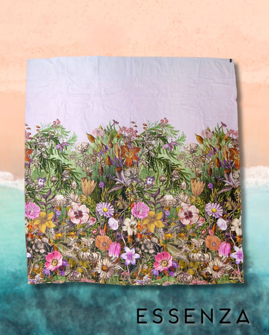 Beach towel ESSENZA Meadow, 160x160, 100% organic cotton 