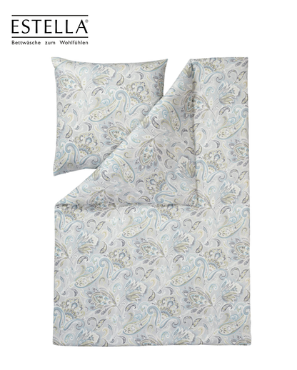 Mako-Interlock-Jersey Bettwäsche | ESTELLA | Milano 6373 | 820 Silber