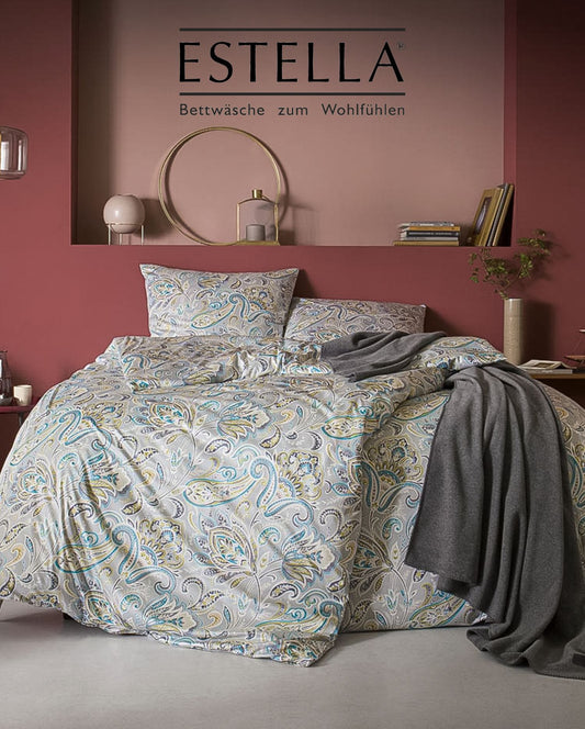 Mako-Interlock-Jersey Bettwäsche | ESTELLA | Milano 6373 | 820 Silber