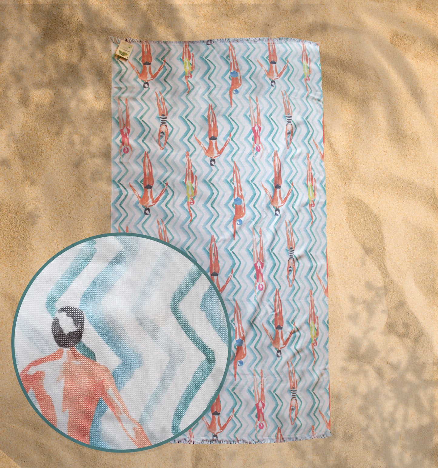 Strandtuch | NATURAWALK | Salerno | 96x180cm | Bio-Baumwolle