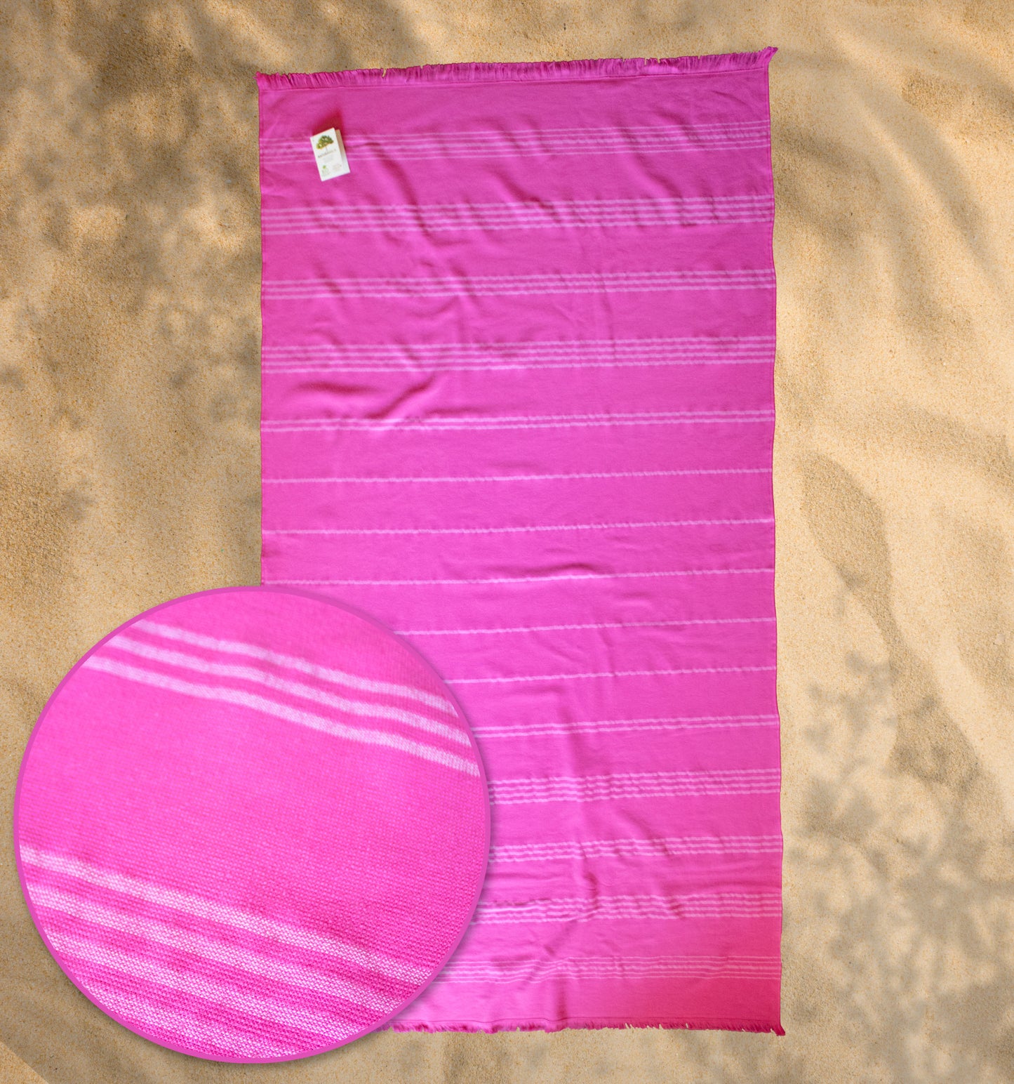 Beach towel NATURAWALK Venice, 96x180, terry cloth, 100% organic cotton