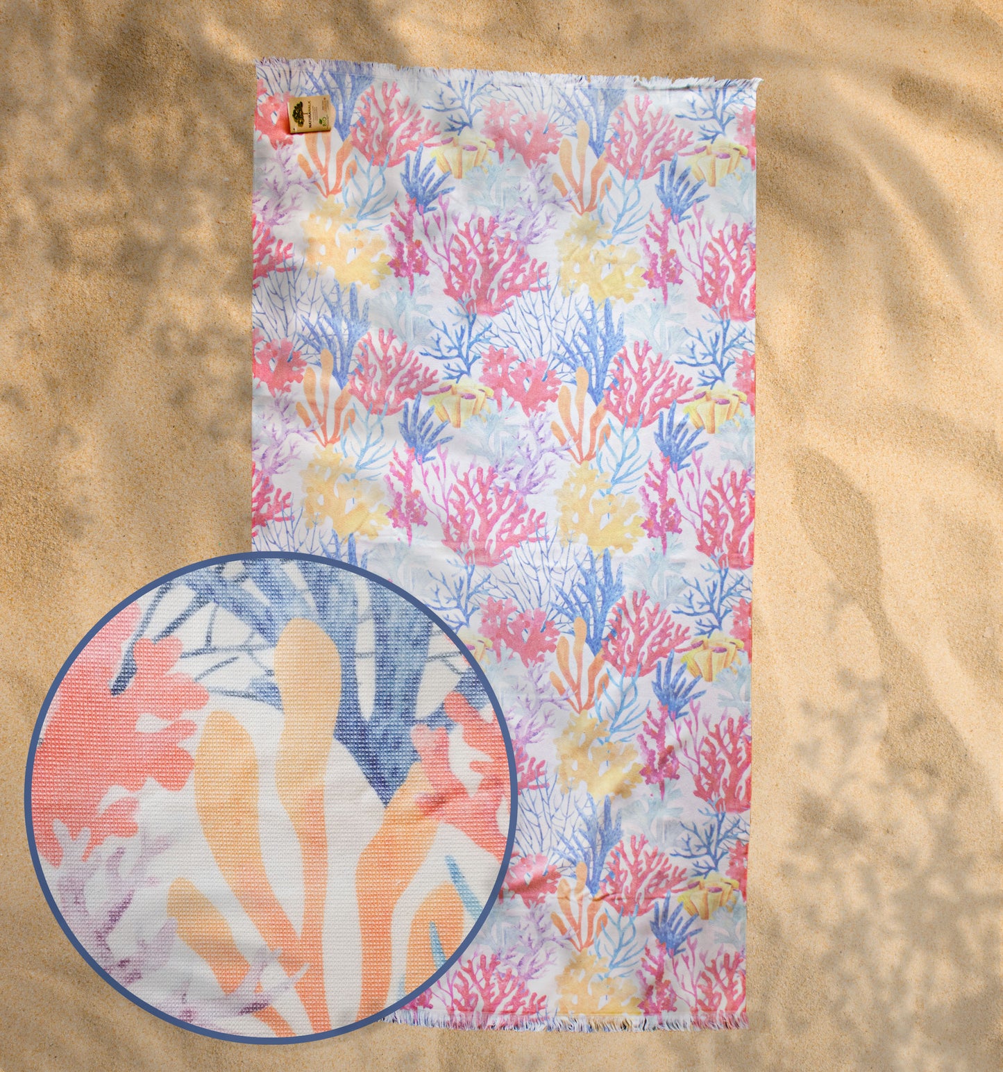 Beach towel NATURAWALK Taranto, 96x180, terry cloth, 100% organic cotton
