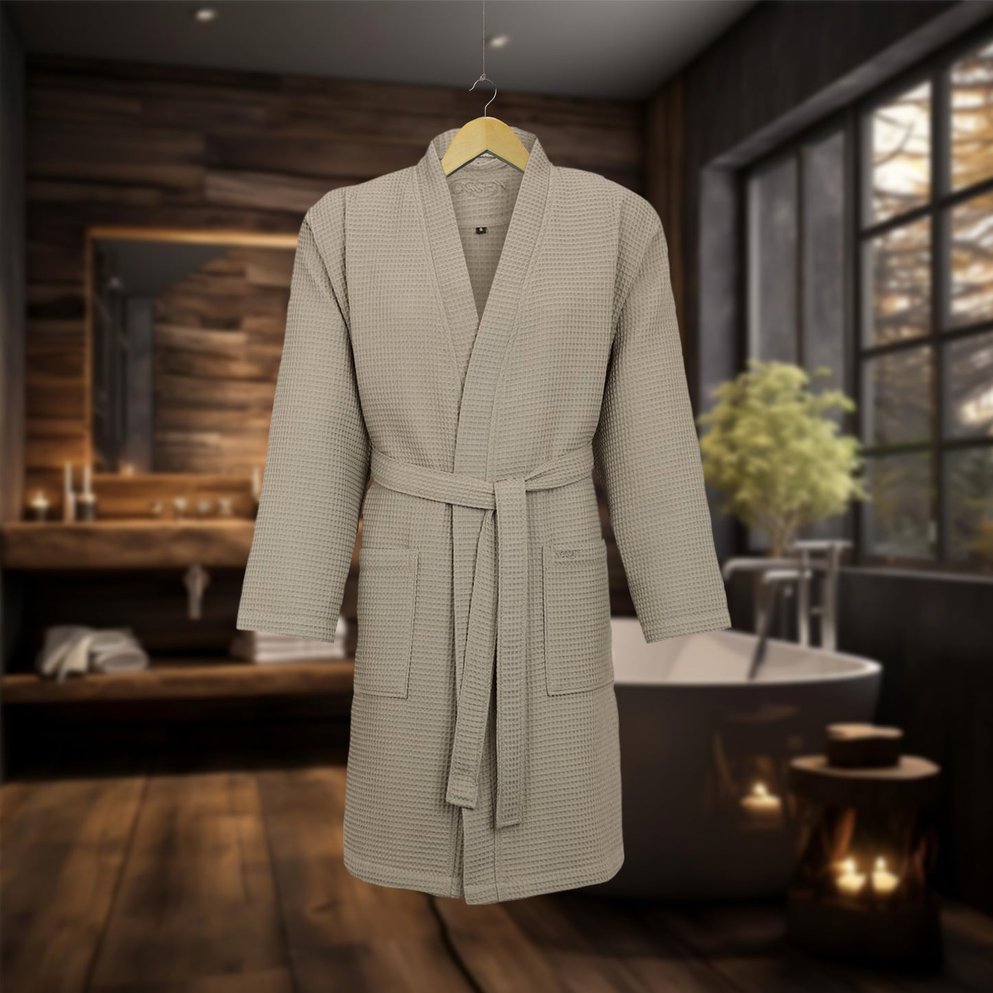 Bathrobe VOSSEN Waffle Piqué - Rome Pepplestone