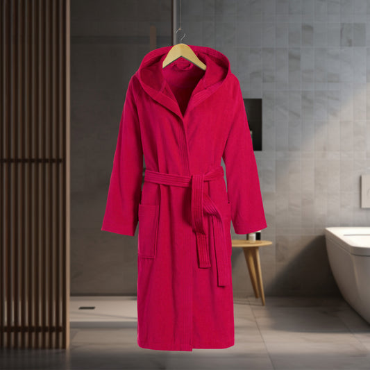 Bademantel |VOSSEN | Texas Cranberry | unisex