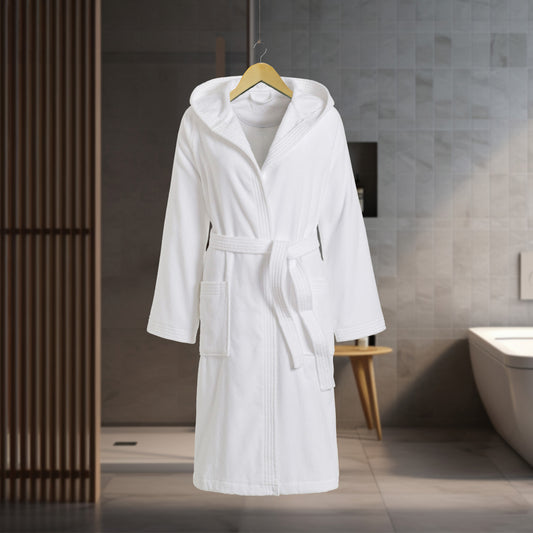 Bademantel |VOSSEN | Texas Weiß | unisex