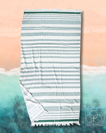 Hammam wellness towel CARL COTTON Green