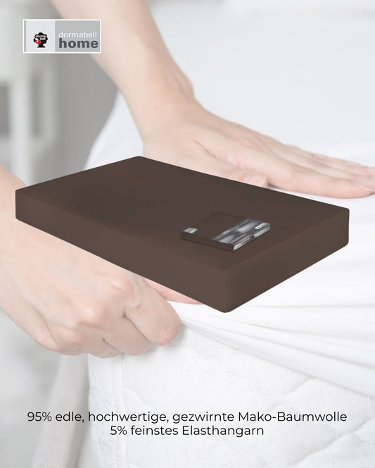 Fitted Sheet Sympathica Vision Taupe 96 