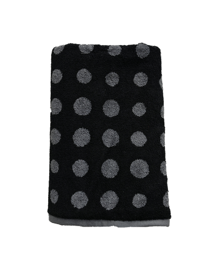 Handtuch | Egeria | Dot | Schwarz-Grau