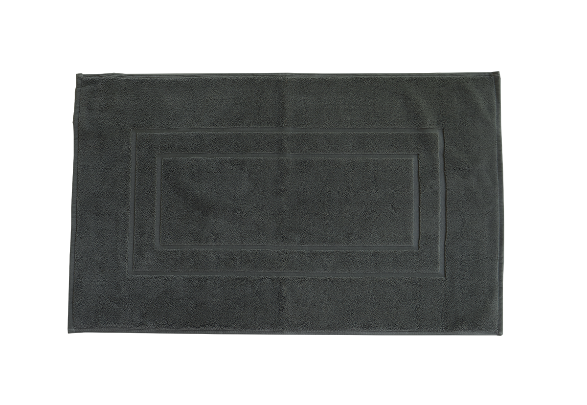 Badematte | NATURAWALK | Anthrazit | 50x80cm | Bio-Baumwolle