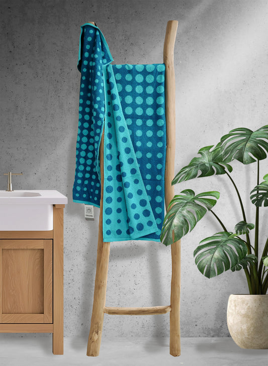 Handtuch | Egeria | Dot | Blau-Türkis