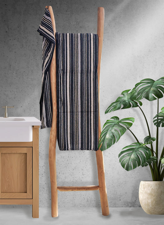 Handtuch | Egeria | Combi Stripes Anthrazit