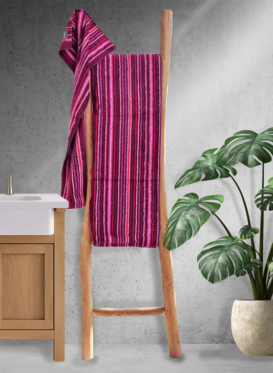 Handtuch | Egeria | Combi Stripes Cassis