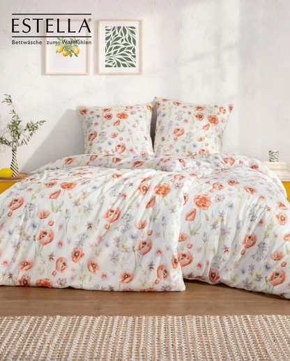 Mako-Interlock-Jersey Bettwäsche | ESTELLA | Elysia 6884 | Mohn