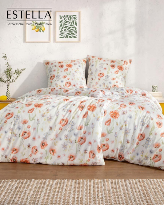 Mako-Interlock-Jersey Bettwäsche | ESTELLA | Elysia 6884 | Mohn