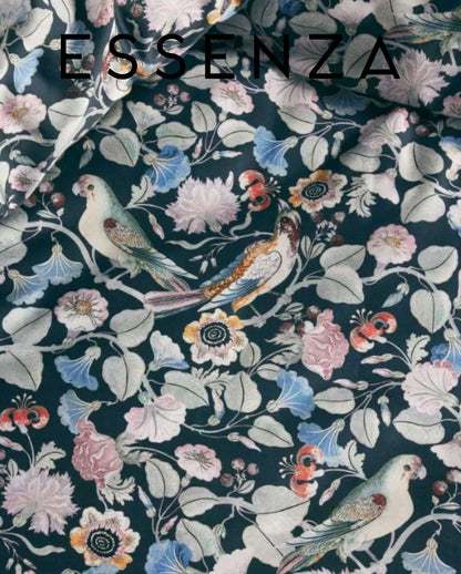 Bio-Baumwollsatin Bettwäsche | ESSENZA | Aleste | Slate Grey