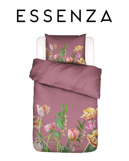 Bio-Baumwollsatin Bettwäsche | ESSENZA | Eloise | Mauve