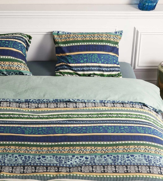 Cotton flannel bed linen ESSENZA Valentina Grey