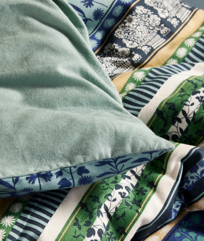 Cotton flannel bed linen ESSENZA Valentina Grey
