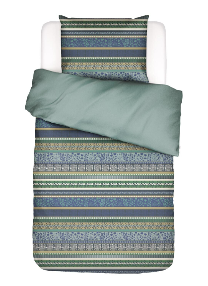 Cotton flannel bed linen ESSENZA Valentina Grey