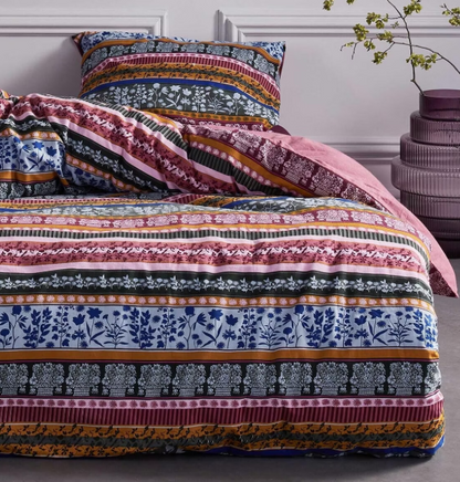Cotton flannel bed linen ESSENZA Valentina Grey