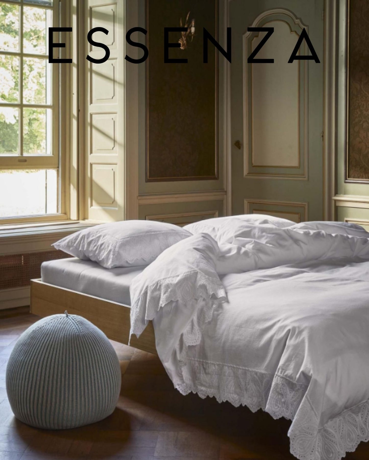 Baumwoll Bettwäsche | ESSENZA | Maen | Weiß