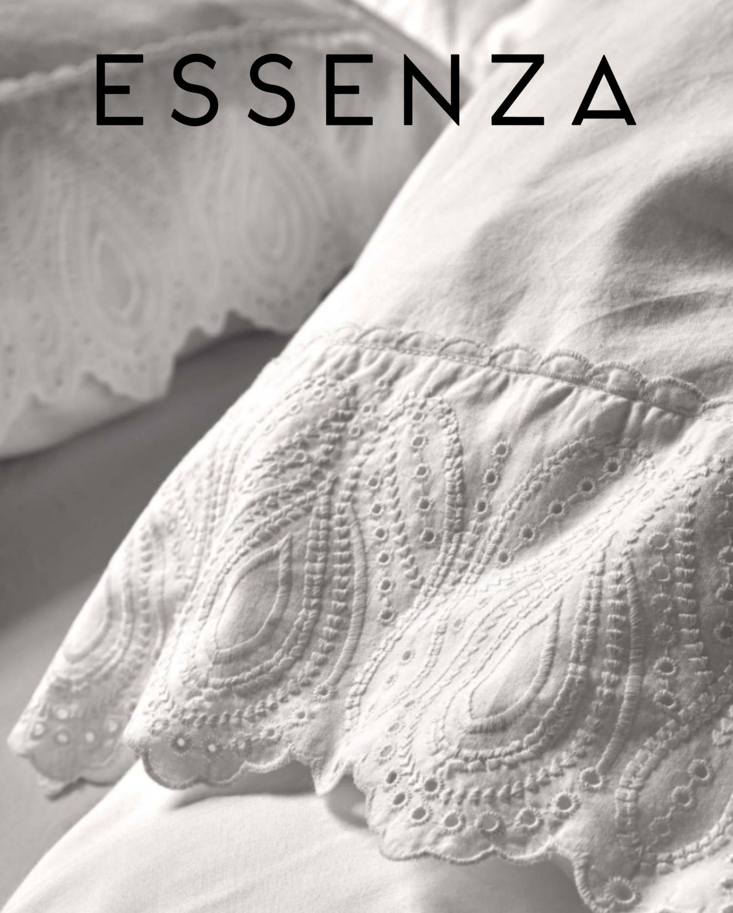 Baumwoll Bettwäsche | ESSENZA | Maen | Weiß
