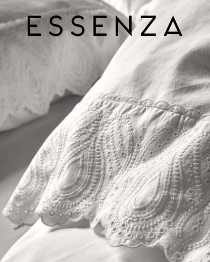 Baumwoll Bettwäsche | ESSENZA | Maen | Weiß