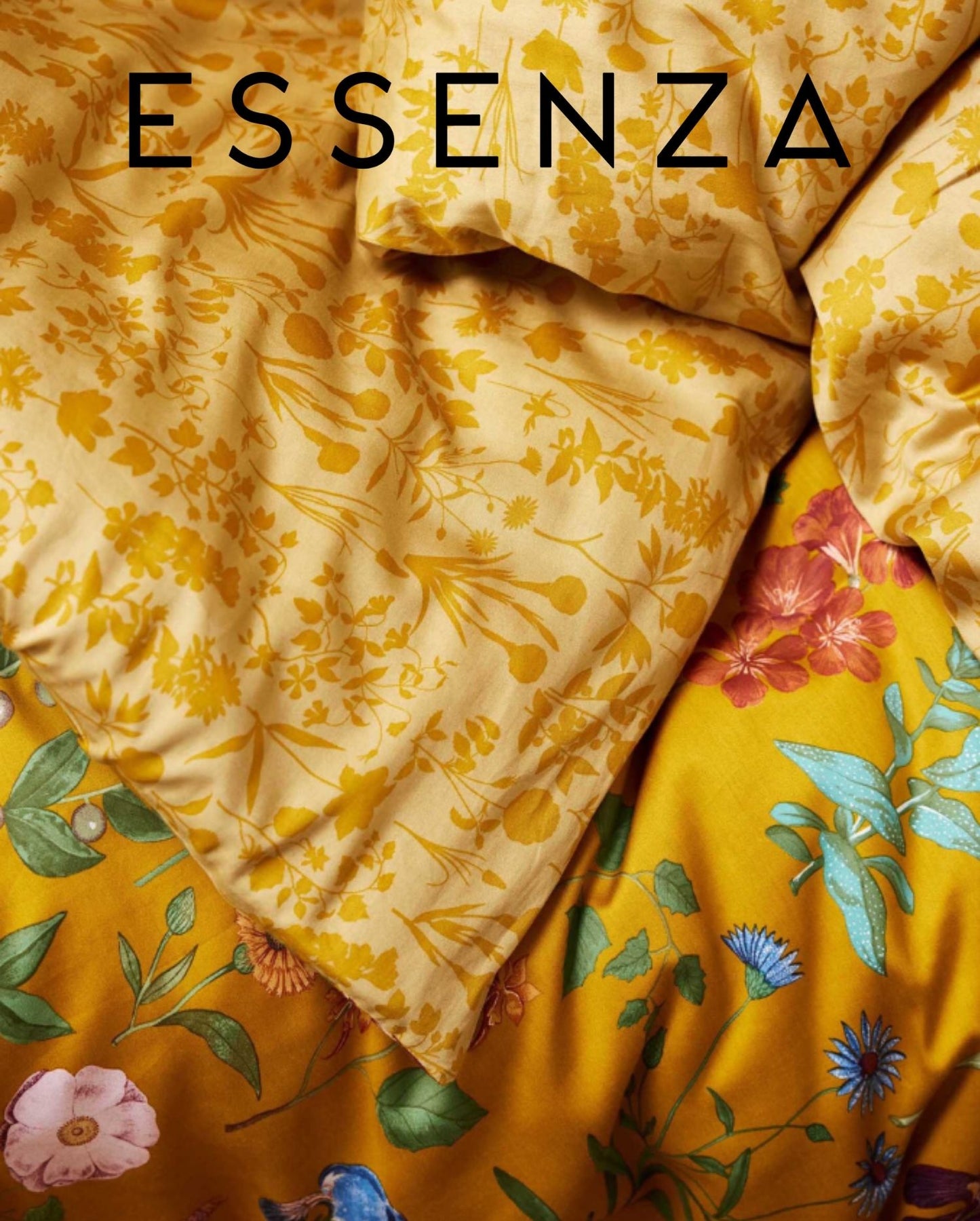 Bio-Baumwollsatin Bettwäsche | ESSENZA | Marigold | Ochre