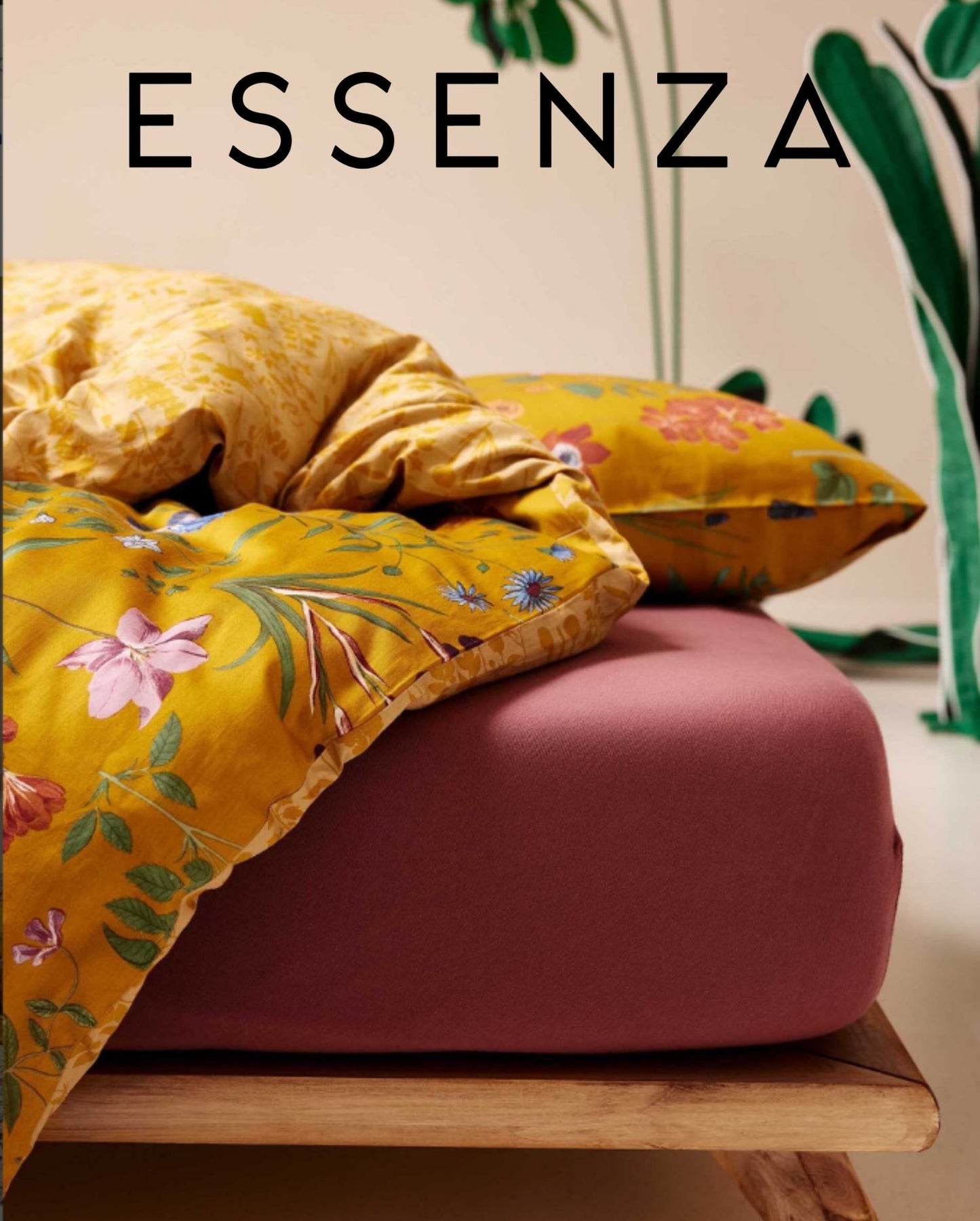 Bio-Baumwollsatin Bettwäsche | ESSENZA | Marigold | Ochre