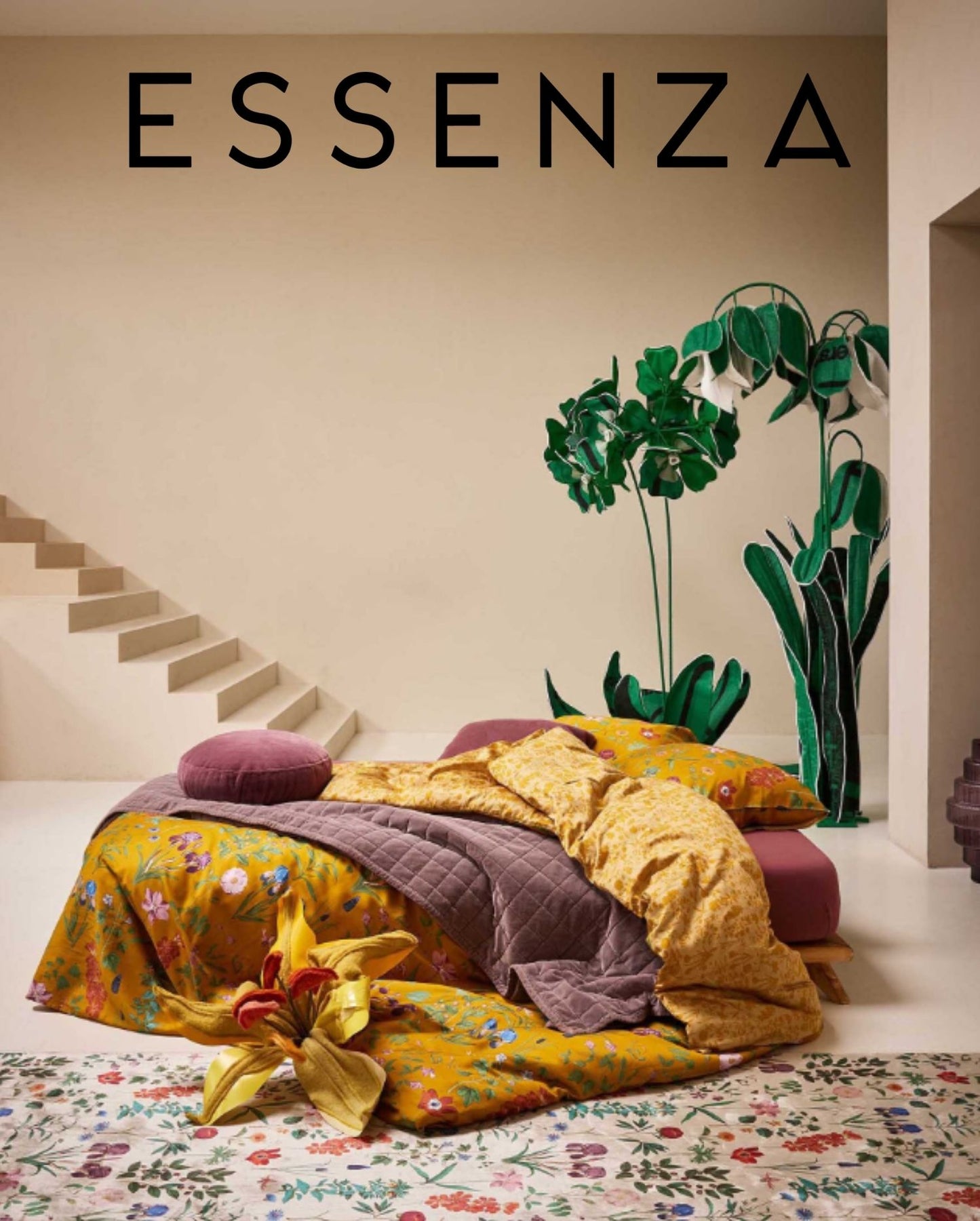 Bio-Baumwollsatin Bettwäsche | ESSENZA | Marigold | Ochre