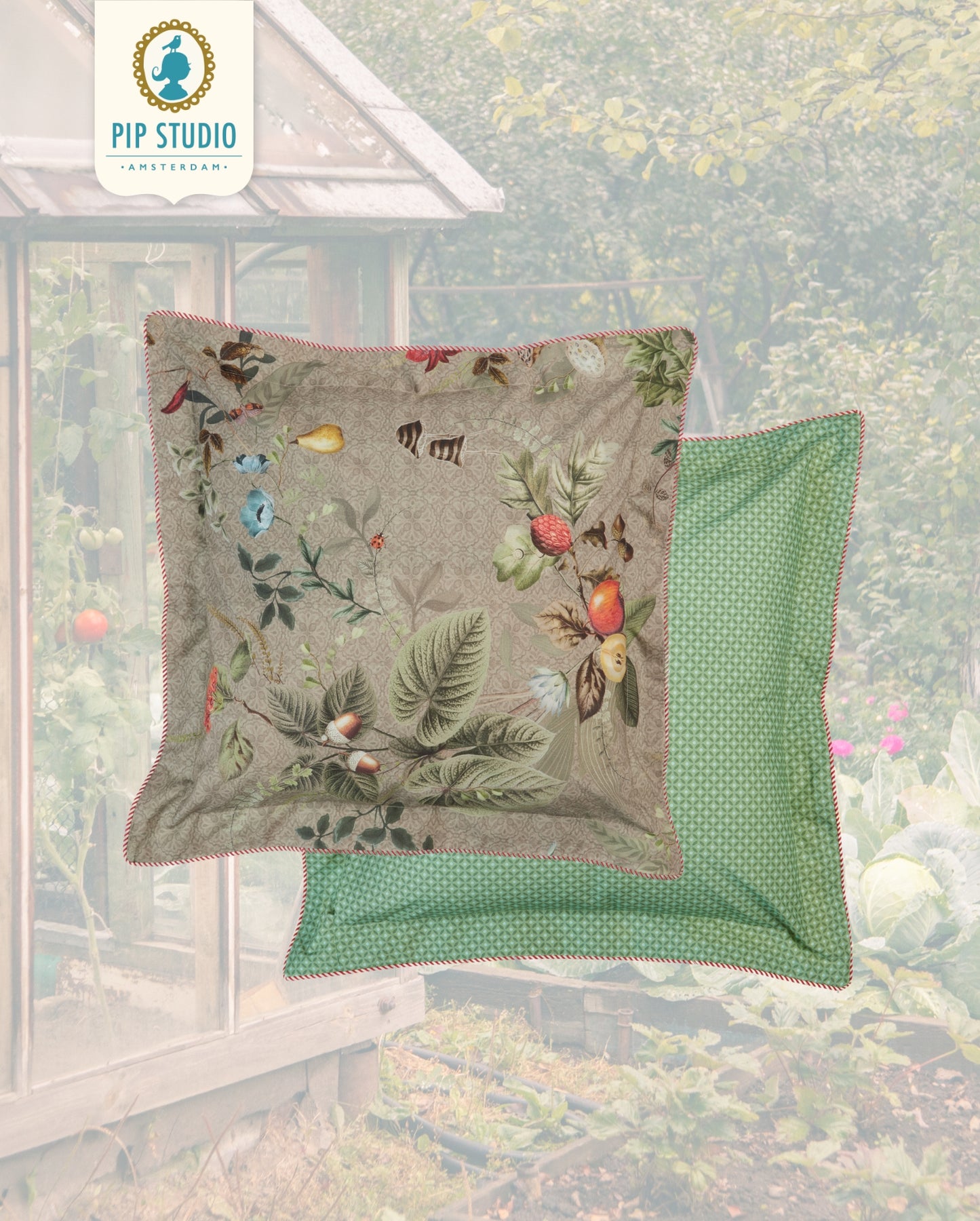 Dekokissen | PIP STUDIO | Fall in Leaf Khaki