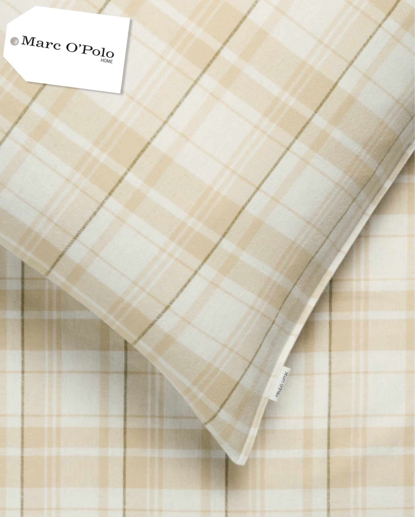 Flanell Bettwäsche | MARC O`POLO | Karo | Oatmeal