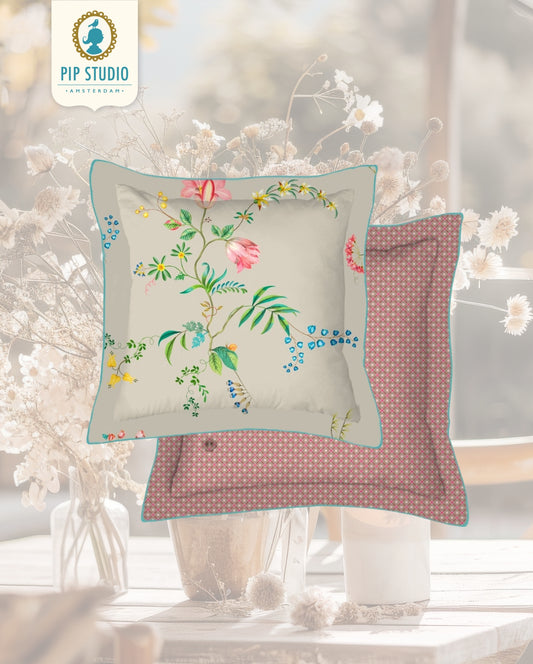 Dekokissen | PIP STUDIO | Fleur Grandeur Khaki
