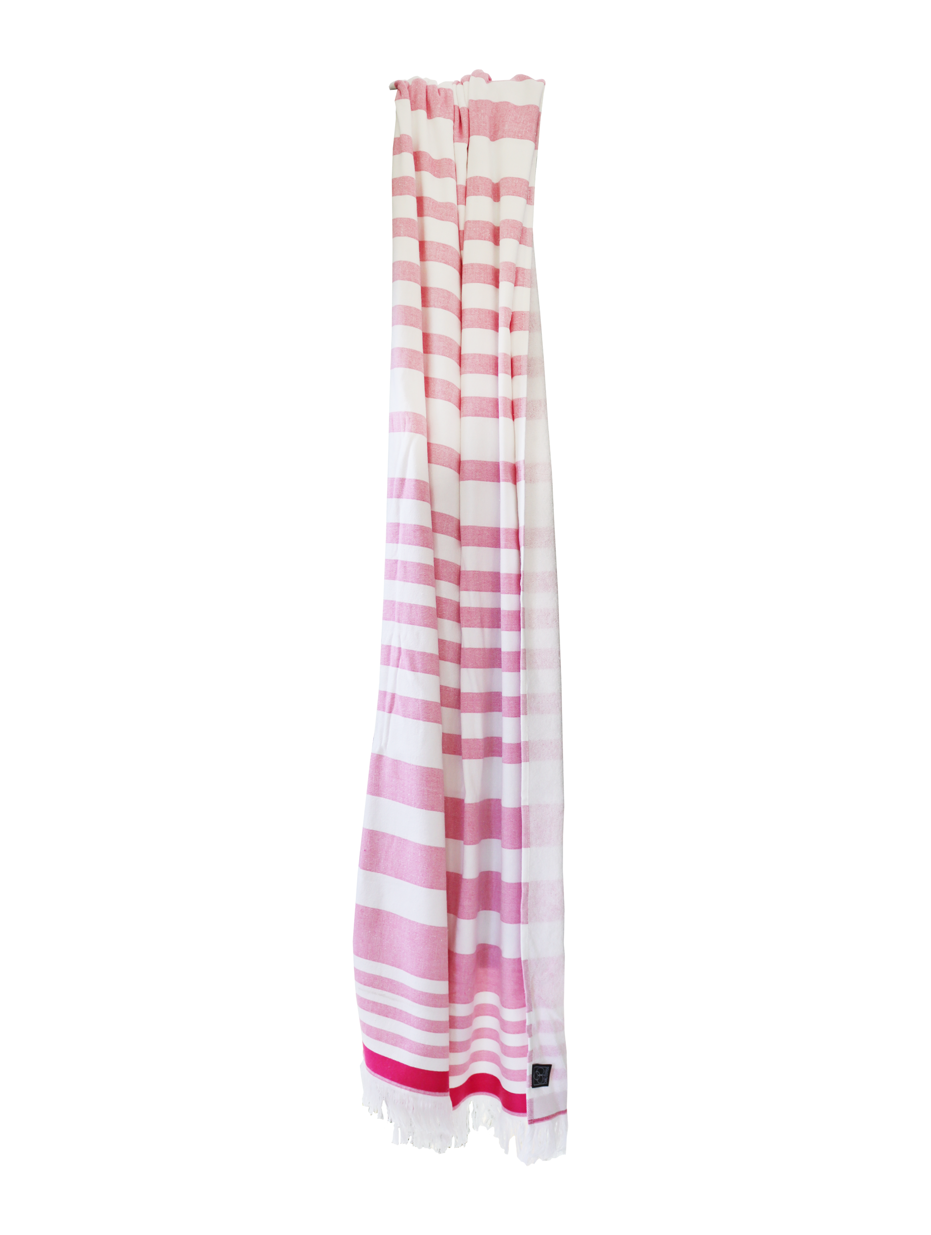 Ein Hamam-Wellnesstuch von CARL COTTON aus 100 Prozent Baumwolle. Farbe Pink. Modell Pink.