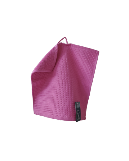 Ein Seiftuch von CARL COTTON aus 100 Prozent Baumwolle in der Groesse 30x30cm. Farbe Pink. Modell Waffelpique Crocus.