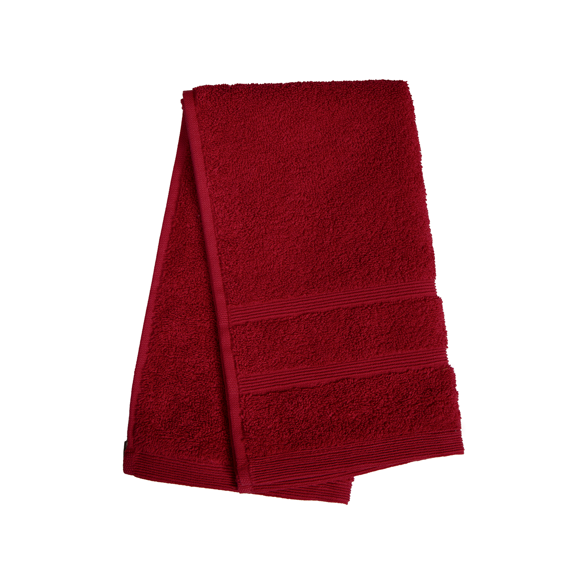 Ein Gaestetuch von NATURAWALK aus 100 Prozent Bio-Baumwolle in der Groesse 30x50cm. Farbe Bordeaux. Modell Milano Deluxe Bordeaux.