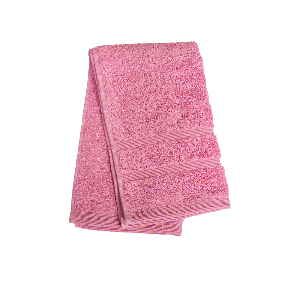 Ein Gaestetuch von NATURAWALK aus 100 Prozent Bio-Baumwolle in der Groesse 30x50cm. Farbe Rosa. Modell Milano Deluxe Pink.